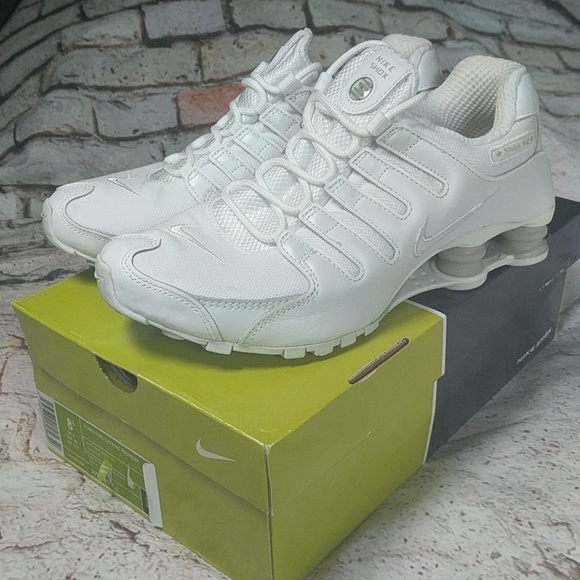 all white shox